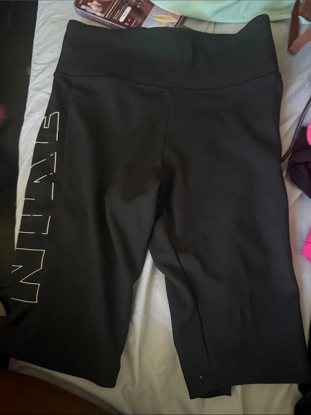 Nike Black AIR Logo women 's shorts